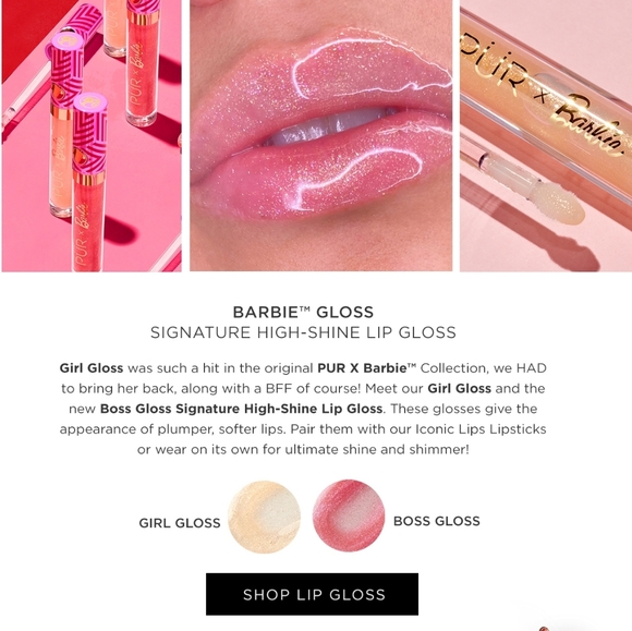 💘PUR x Barbie® Gloss High-Shine Lip Gloss💘 - Picture 11 of 16